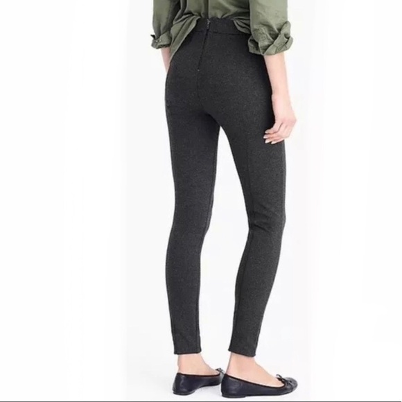 J. Crew Pixie Pant Ponte Knit Seam Stretch Tapered Legging Charcoal Gray 6 - Picture 2 of 9